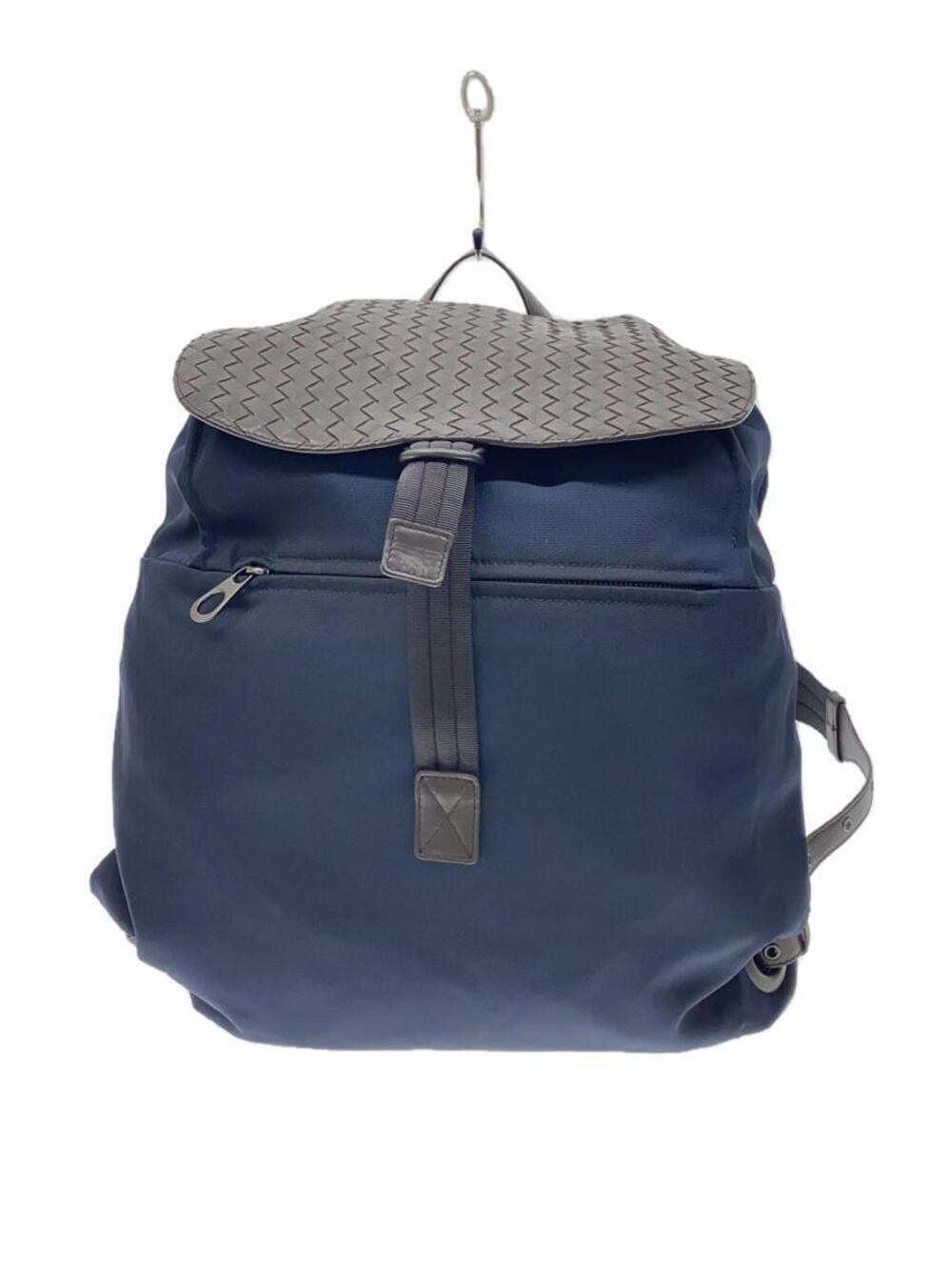 Bottega Veneta Backpack Intrecciato Navy Blue